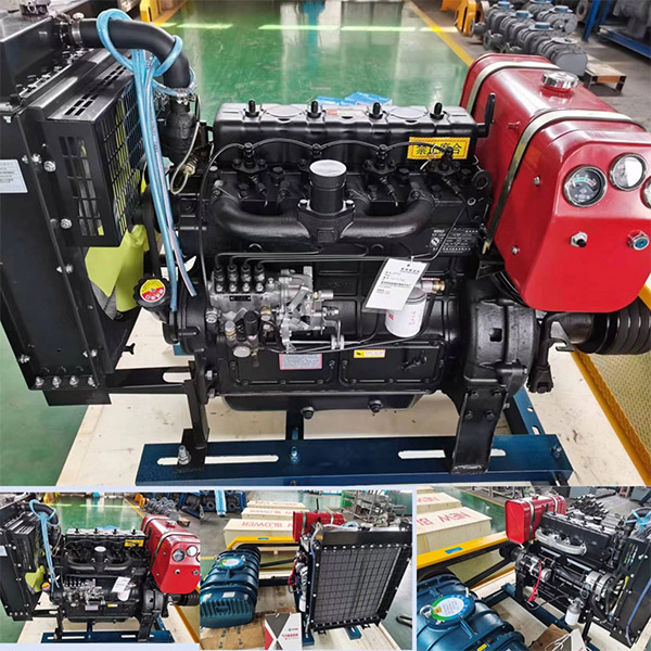 Diesel Engine Drives Three-Lobe Roots Blower